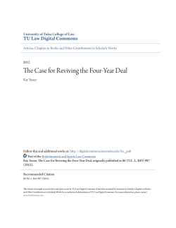 The Case for Reviving the Four-Year Deal