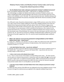 Frequently Asked Questions - National Center for Medical Home