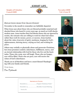 Nov 2016 - Knights of Columbus Canonsburg, PA Council #3291