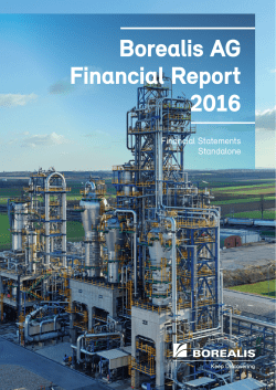 Borealis AG Financial Report 2016