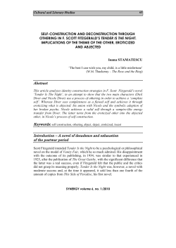 self-construction and deconstruction through othering in f. scott