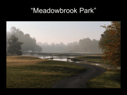 Meadowbrook Park - City of Prairie Village