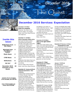 December 2016 Quest - Unitarian Church of Calgary