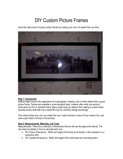 DIY Custom Picture Frames