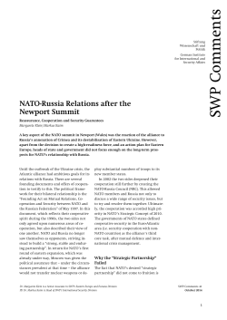 NATO-Russia Relations after the Newport Summit