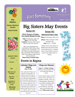 Big Sisters May Events - Big Brothers Big Sisters of Canada