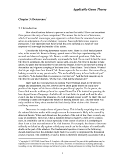 Chapter 3: Deterrence*