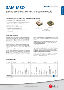 SAM-M8Q Product Summary - u-blox
