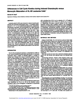 Differences in Cell Cycle Kinetics during Induced