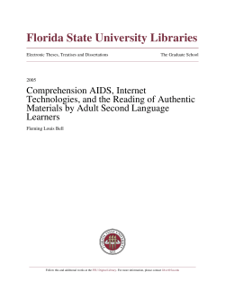 Comprehension Aids, Internet Technologies, and the