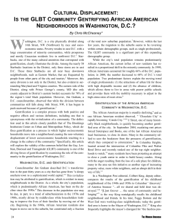 cultural displacement: is the glbt community gentrifying african