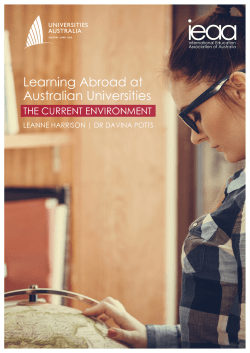 Learning Abroad at Australian Universities