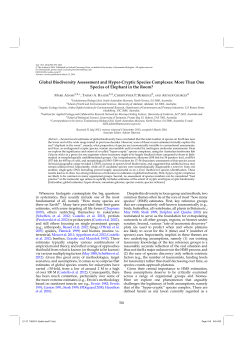 Global Biodiversity Assessment and Hyper