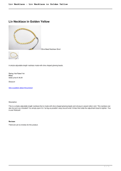 Liv Necklace in Golden Yellow