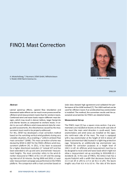 FINO1 Mast Correction