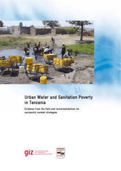 Urban Water and Sanitation Poverty in Tanzania