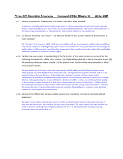 Physics 127 Descriptive Astronomy Homework #9
