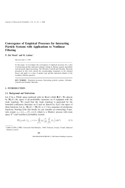 Convergence of Empirical Processes for Interacting Particle Systems