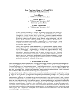 Real-Time Surveillance of LEO and MEO with Small Optical