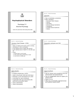 Psychophysical Disorders
