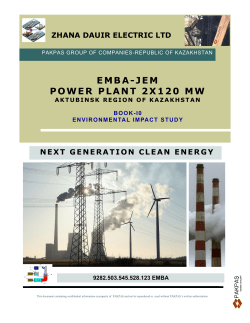 emba power plant- environmental impact assessment report