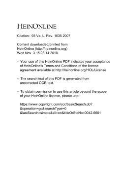 HeinOnline PDF