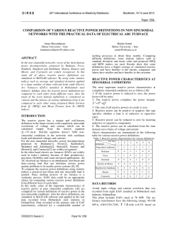 Comparison of various reactive power definitions in non