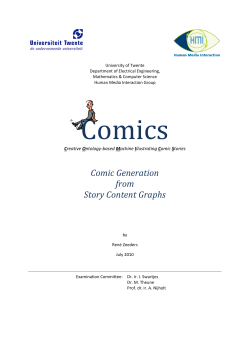 Comic Generation from Story Content Graphs