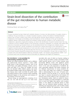 Strain-level dissection of the contribution of the gut