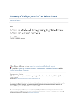 Recognizing Rights to Ensure Access to Care and Services