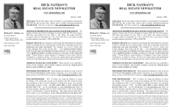 October 2009 - Dick Nathan