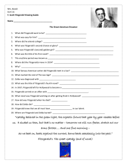 Fitzgerald`s The Great Gatsby (end of novel)