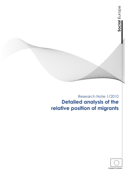 Detailed analysis of the relative position of migrants