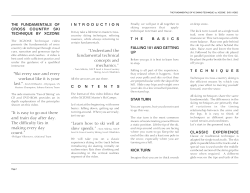 fundamentals of cross country skiing