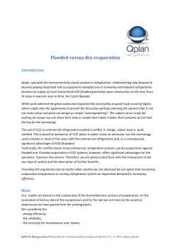 Flooded versus dry evaporation