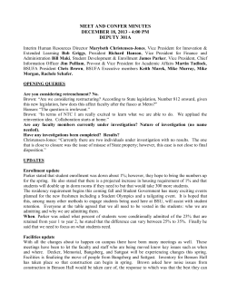 MEET AND CONFER MINUTES DECEMBER 18, 2013