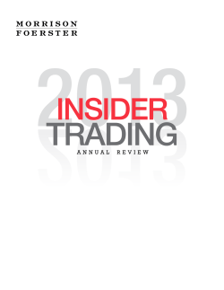 AnnuAl review - Morrison Foerster