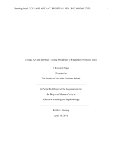 Collage Art and Spiritual Healing Modalities