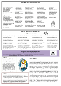 DEATHS - March 2015 to December 2015 Lord