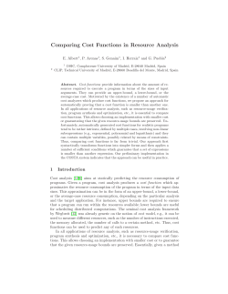 Comparing Cost Functions in Resource Analysis