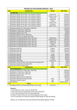 pricing list for hacking services - 2014