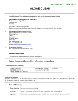 SAFETY DATA SHEET Algae Clean 03 11 10-1