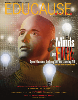 Minds on Fire: Open Education, the Long Tail