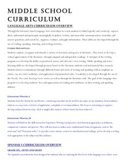 middle school curriculum - Solomon Schechter Day School of