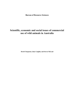 Scientific, economic and social issues of commercial use of wild