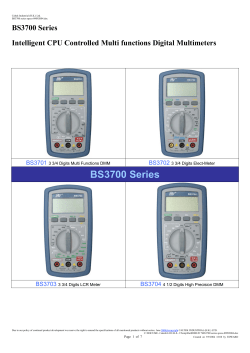 Intelligent CPU Controlled Multi functions Digital Multimeters