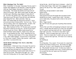 Bilbo`s Monologue from The Hobbit Bilbo - Tri-DAC