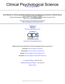 Kazdin delivering mental health services