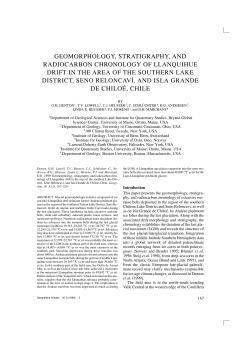 geomorphology, stratigraphy, and radiocarbon chronology of
