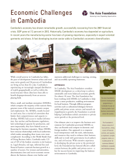 Economic Challenges in Cambodia